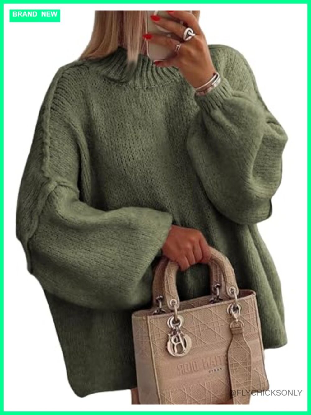 Oversized Fuzzy Crewneck Sweater Long Sleeve Pullover